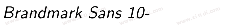 Brandmark Sans 10字体转换